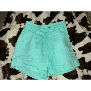Women's Zenana Outfitters Seafoam Drawstring Waist Shorts  (M)